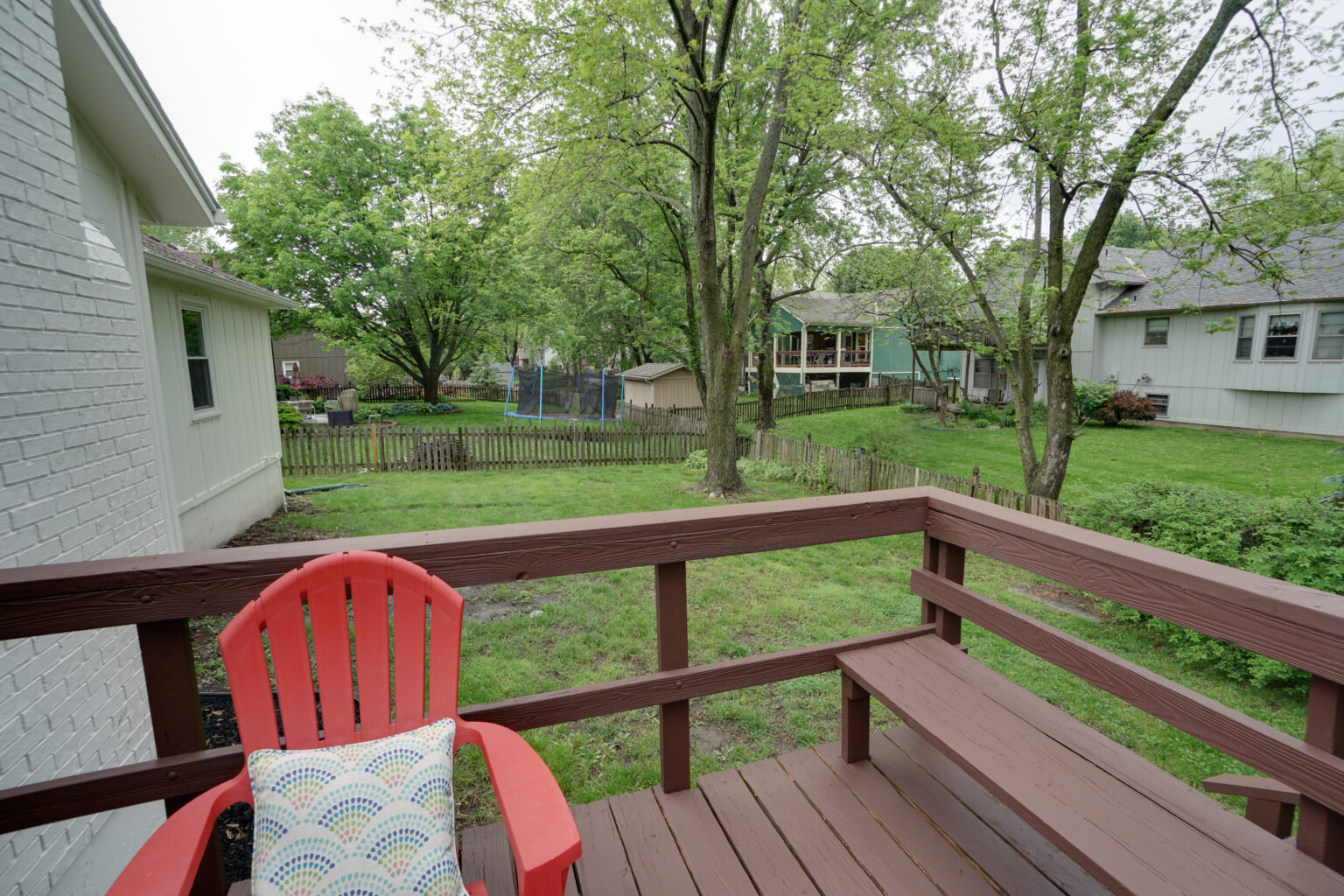 view of a backyard on the patio